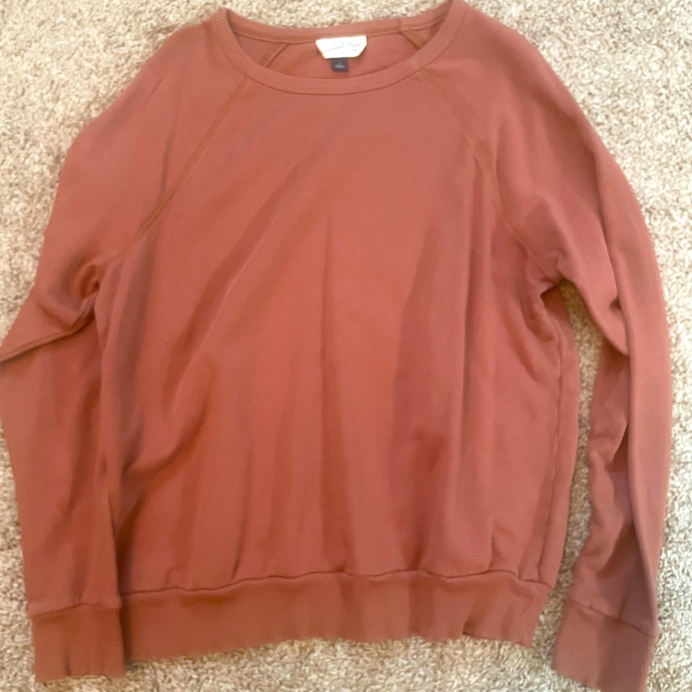 Rust color sweatshirt